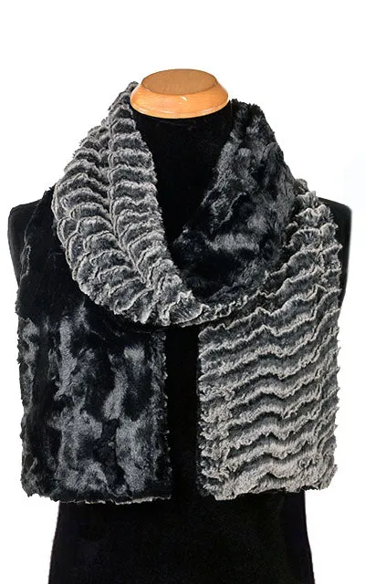 Men's Classic Scarf - Two-Tone, Desert Sand Faux Fur