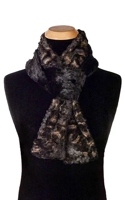 Men's Classic Scarf - Two-Tone, Luxury Faux Fur in Vintage Rose  - Sold Out!