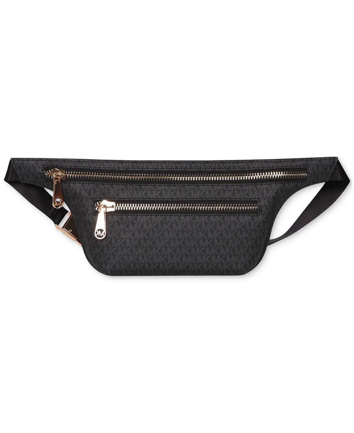 Michael Kors Signature Double Zip Fanny Pack, Black