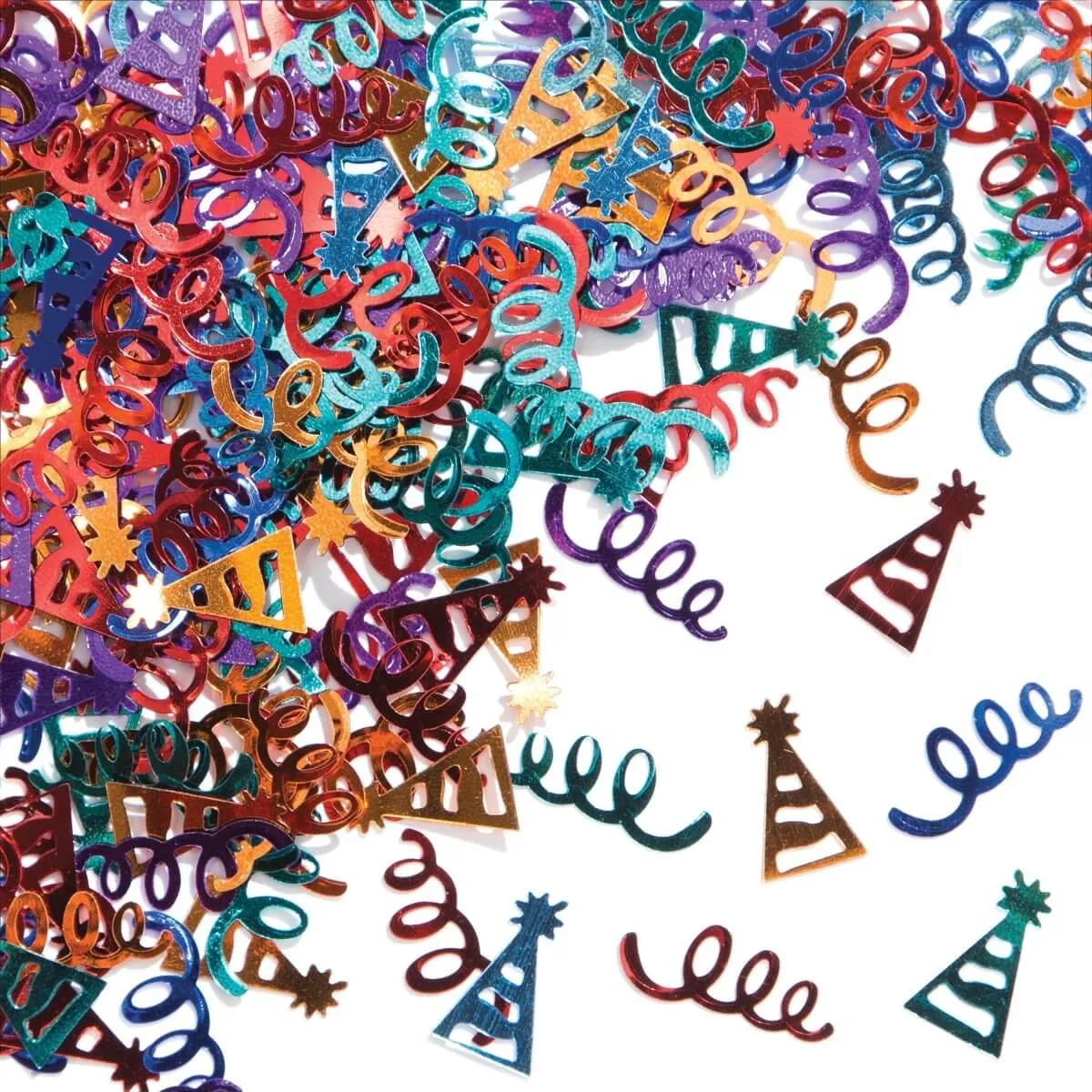 Multicolor Plastic Streamer & Hats Confetti (1ct)