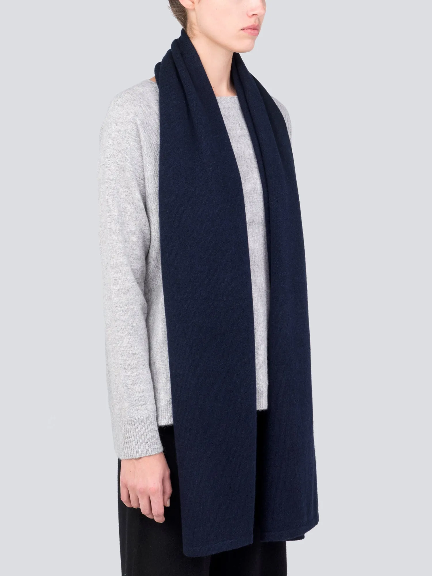 Oversized Scarf_Dark Navy