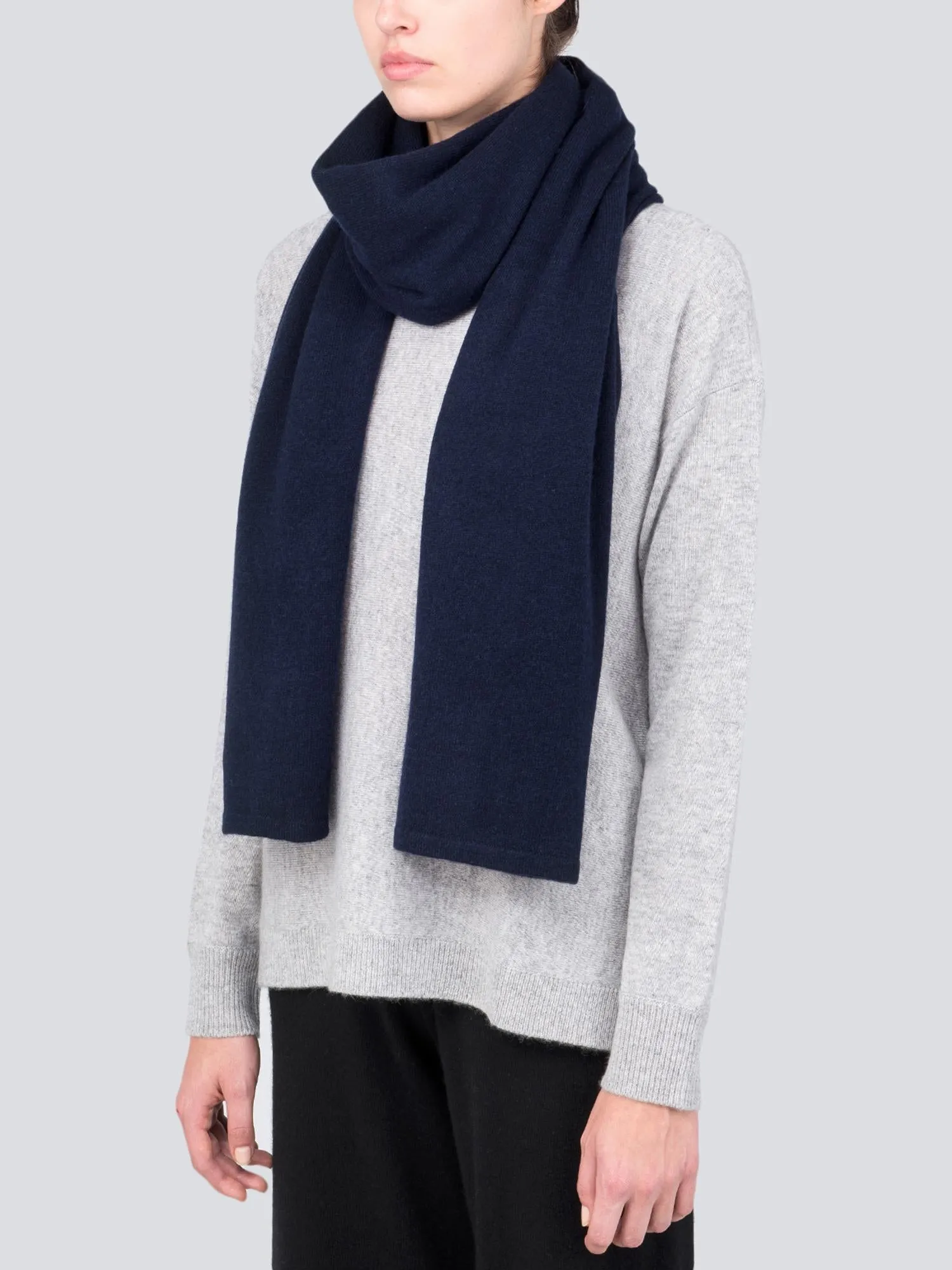 Oversized Scarf_Dark Navy