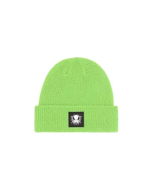 PATINA GREEN RUBBER PATCH BEANIE