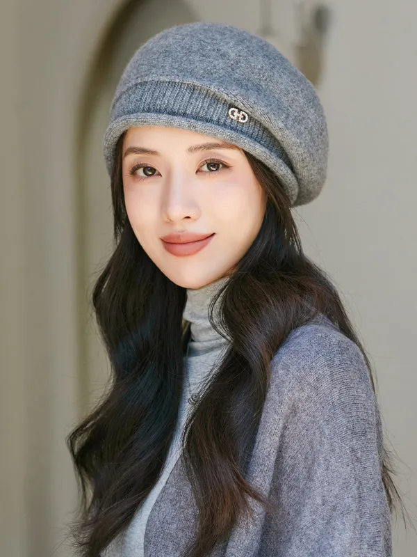 Pleated Beret Hat Knitted Hats