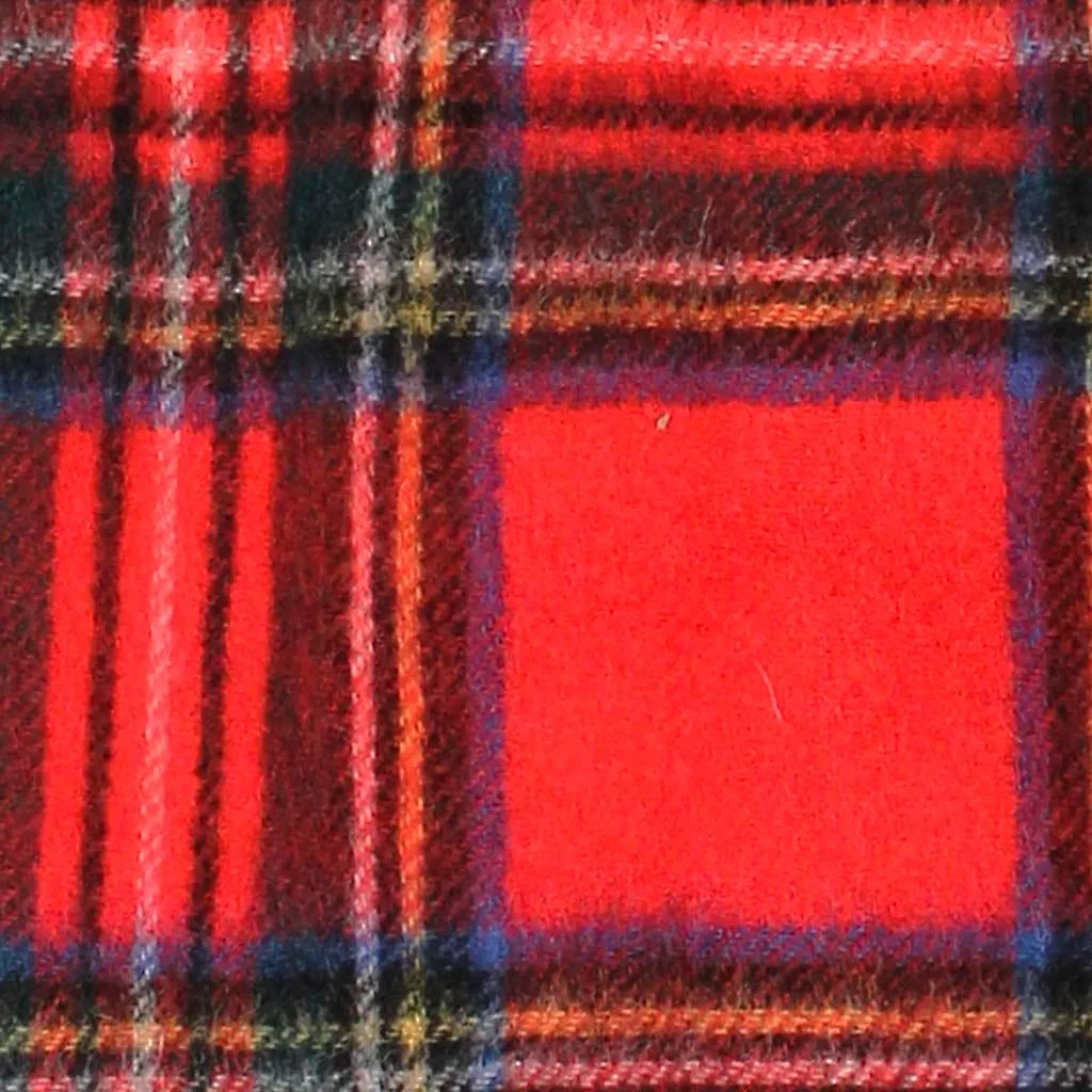 Pure Wool Tartan Check Scarf