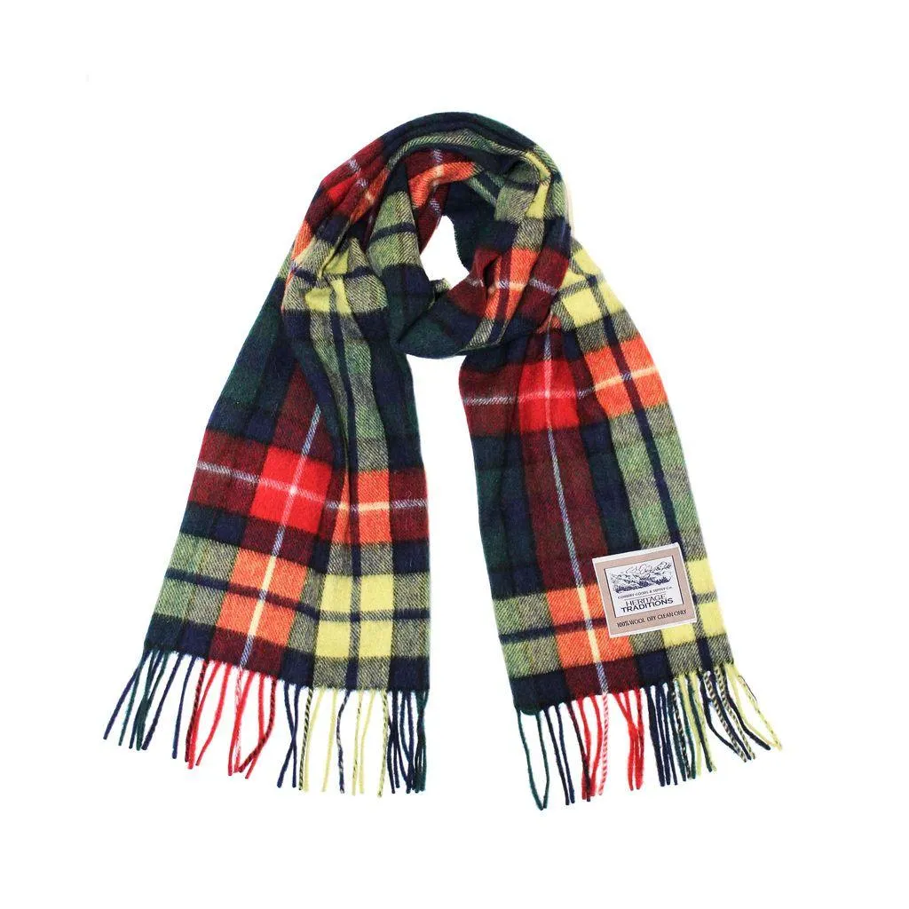 Pure Wool Tartan Check Scarf