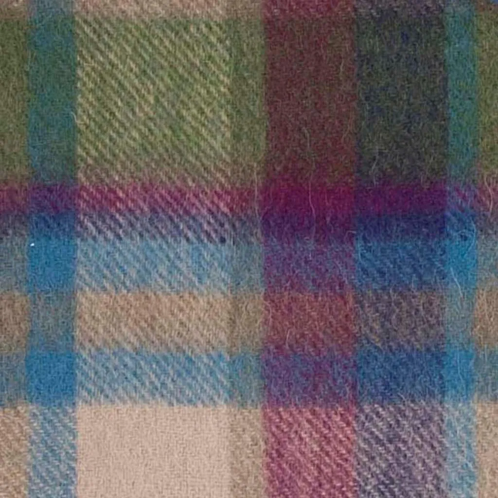 Pure Wool Tartan Check Scarf