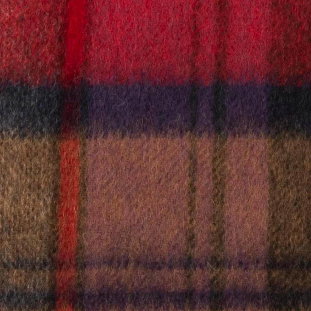 Pure Wool Tartan Check Scarf