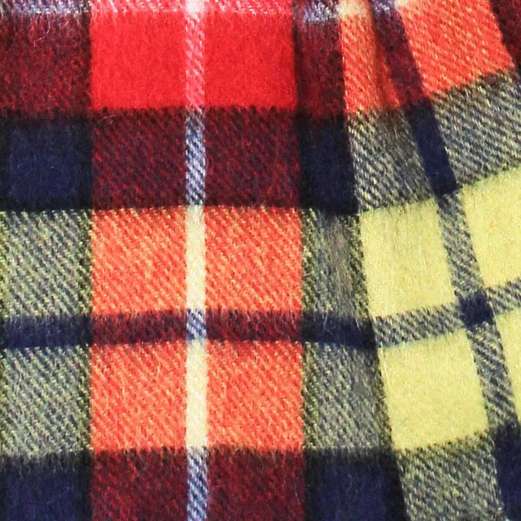 Pure Wool Tartan Check Scarf