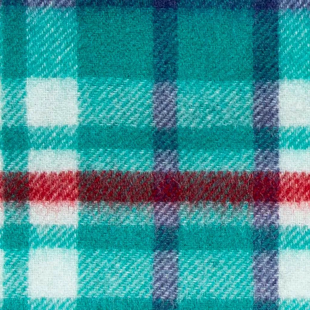 Pure Wool Tartan Check Scarf