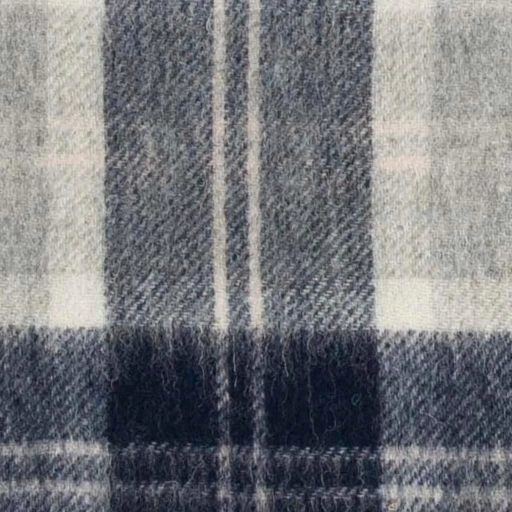 Pure Wool Tartan Check Scarf