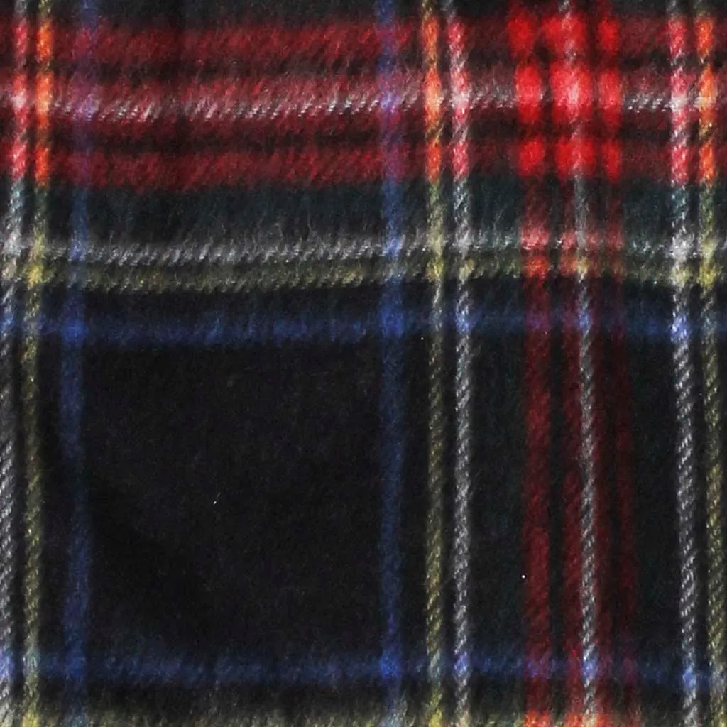 Pure Wool Tartan Check Scarf