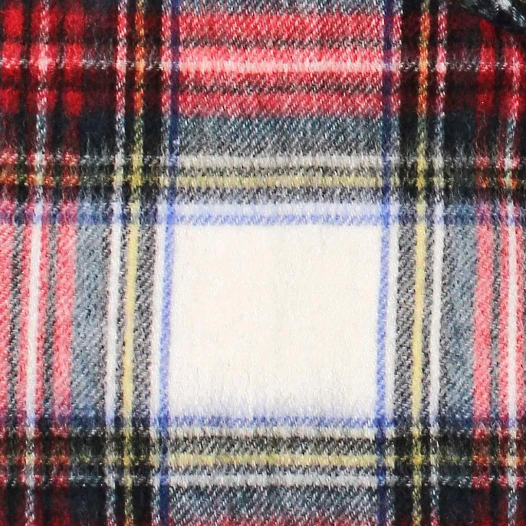 Pure Wool Tartan Check Scarf