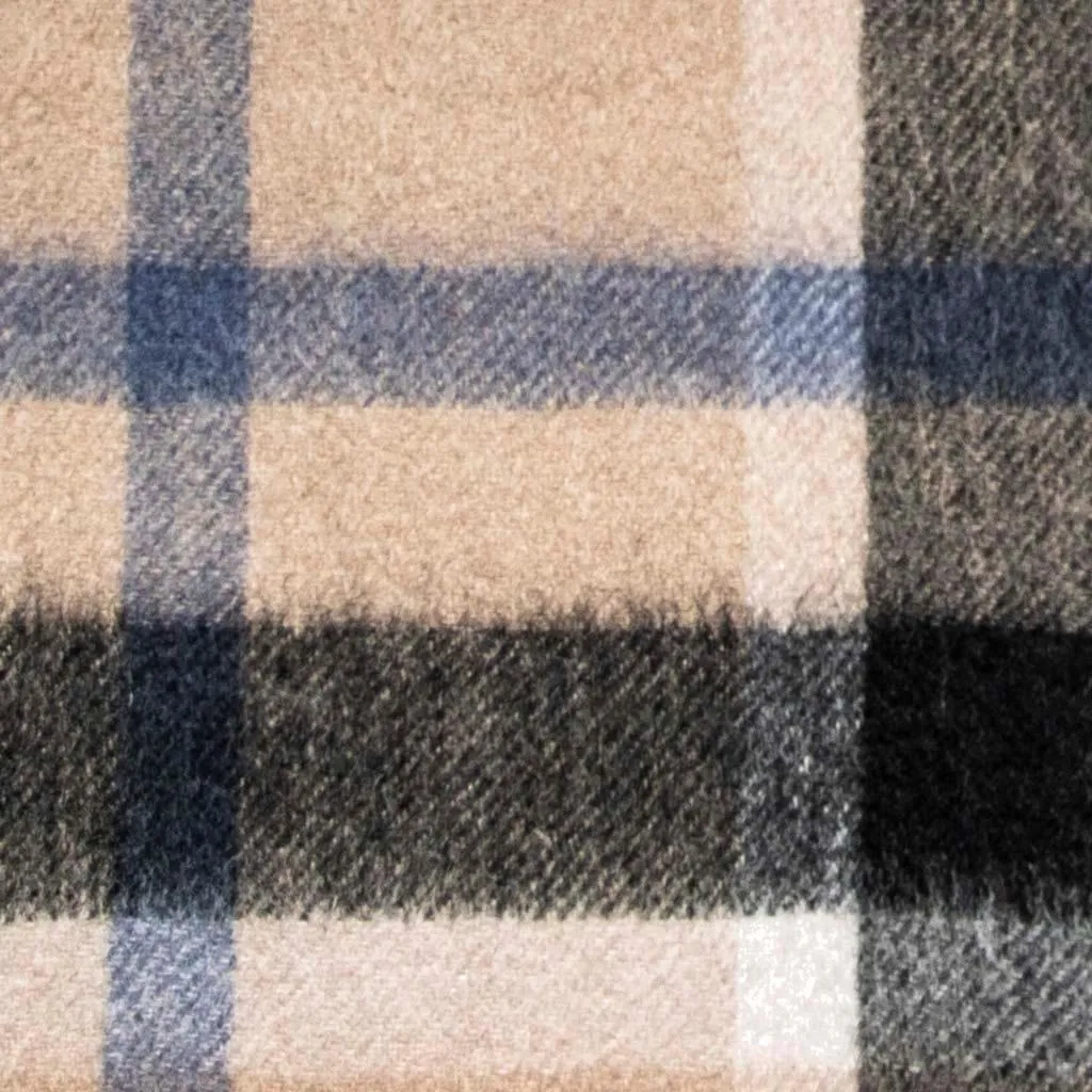 Pure Wool Tartan Check Scarf