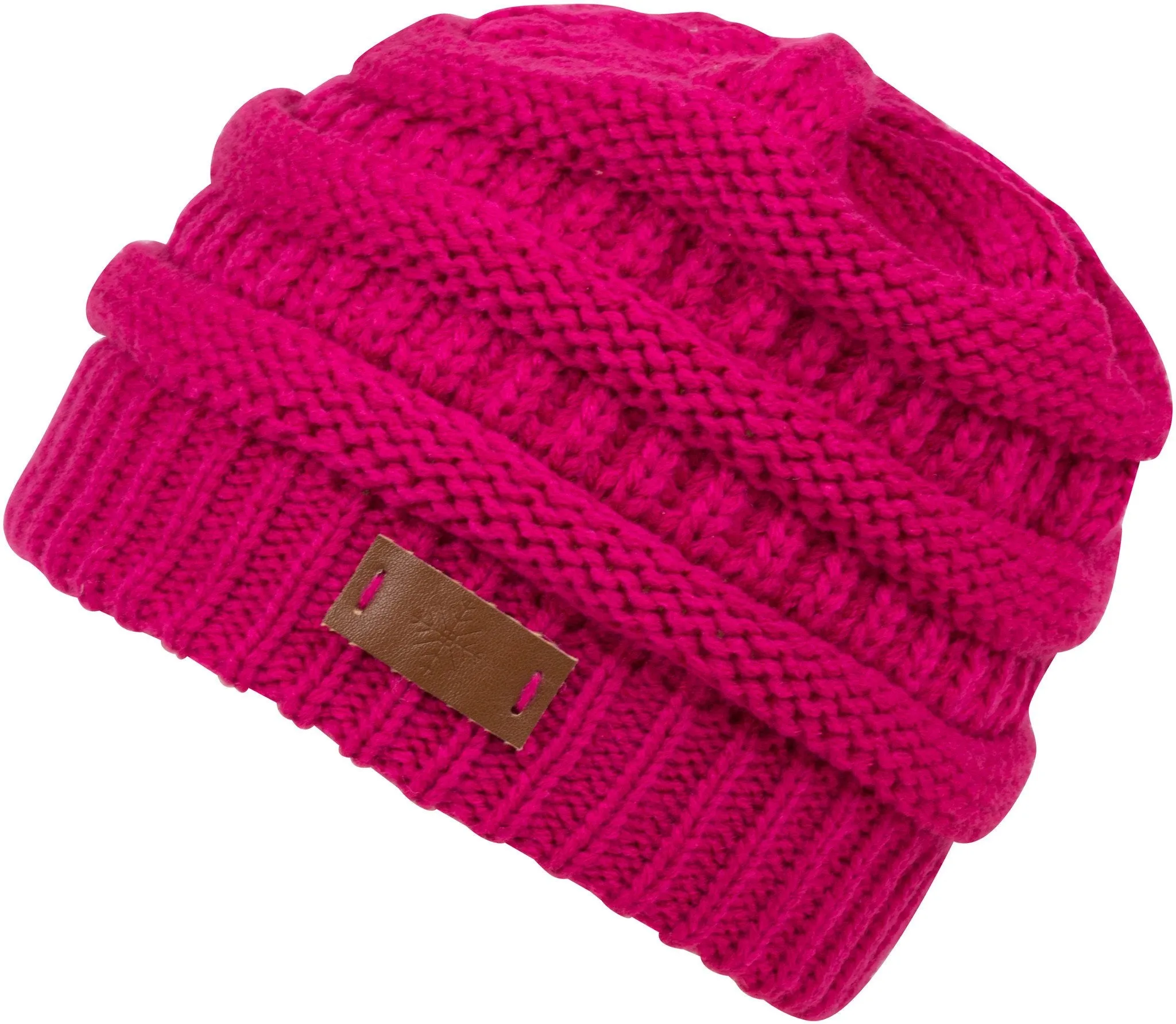 Sakkas Beehive Cable Knit Modern Beanie