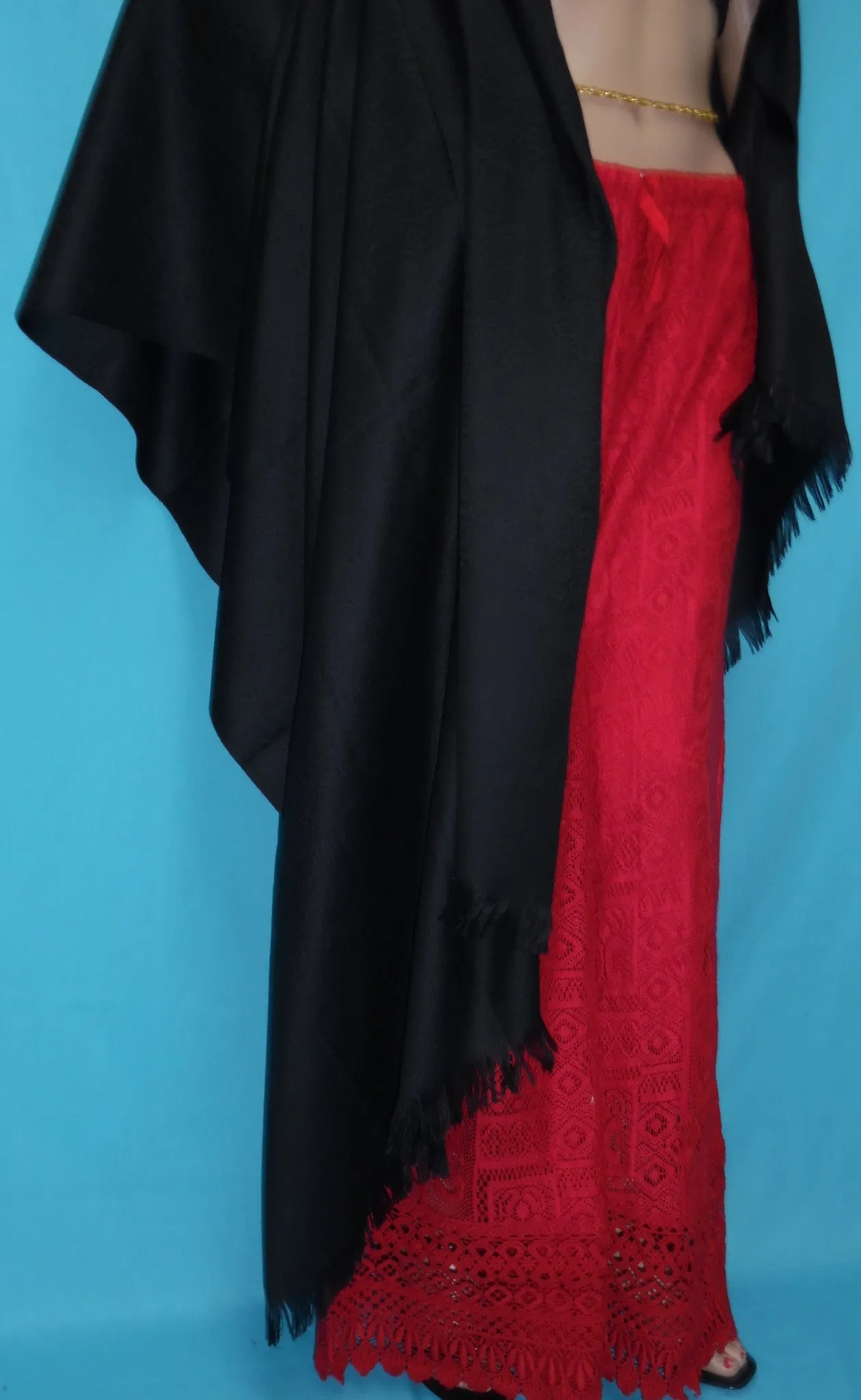 Shawl Wrap 5171 Pashmina Angora Kashmiri Wool Blend Shieno Sarees