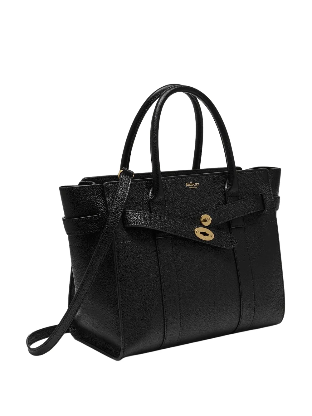 Small Zipped Bayswater Small Classic Grain (Black)