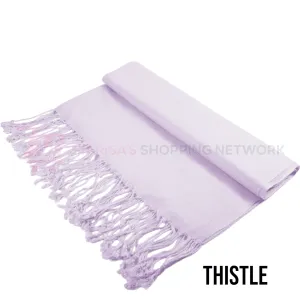 Solid Thistle Pashmina Scarves