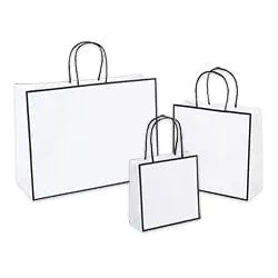 Sophie Retail Shopper White- 10" x 10" x 4"