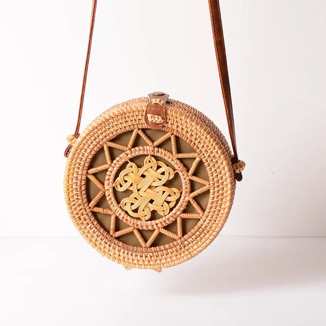 Square Round Mulit Style Straw Bag