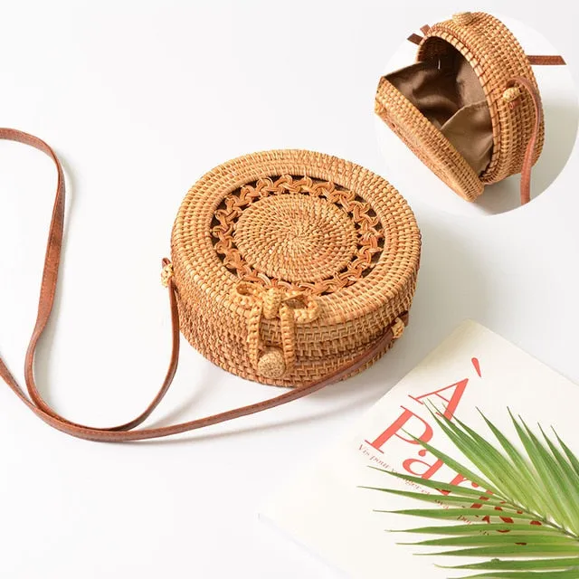 Square Round Mulit Style Straw Bag