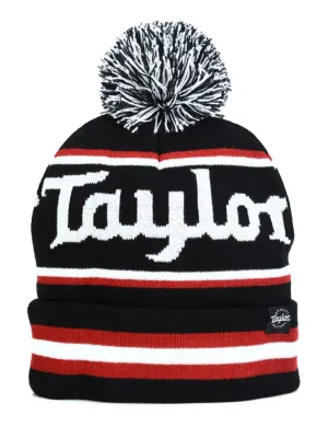 Taylor Pom Beanie, Taylor Logo Intarsia Knit