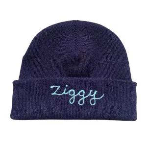 The Baby Chainstitch Beanie - Navy