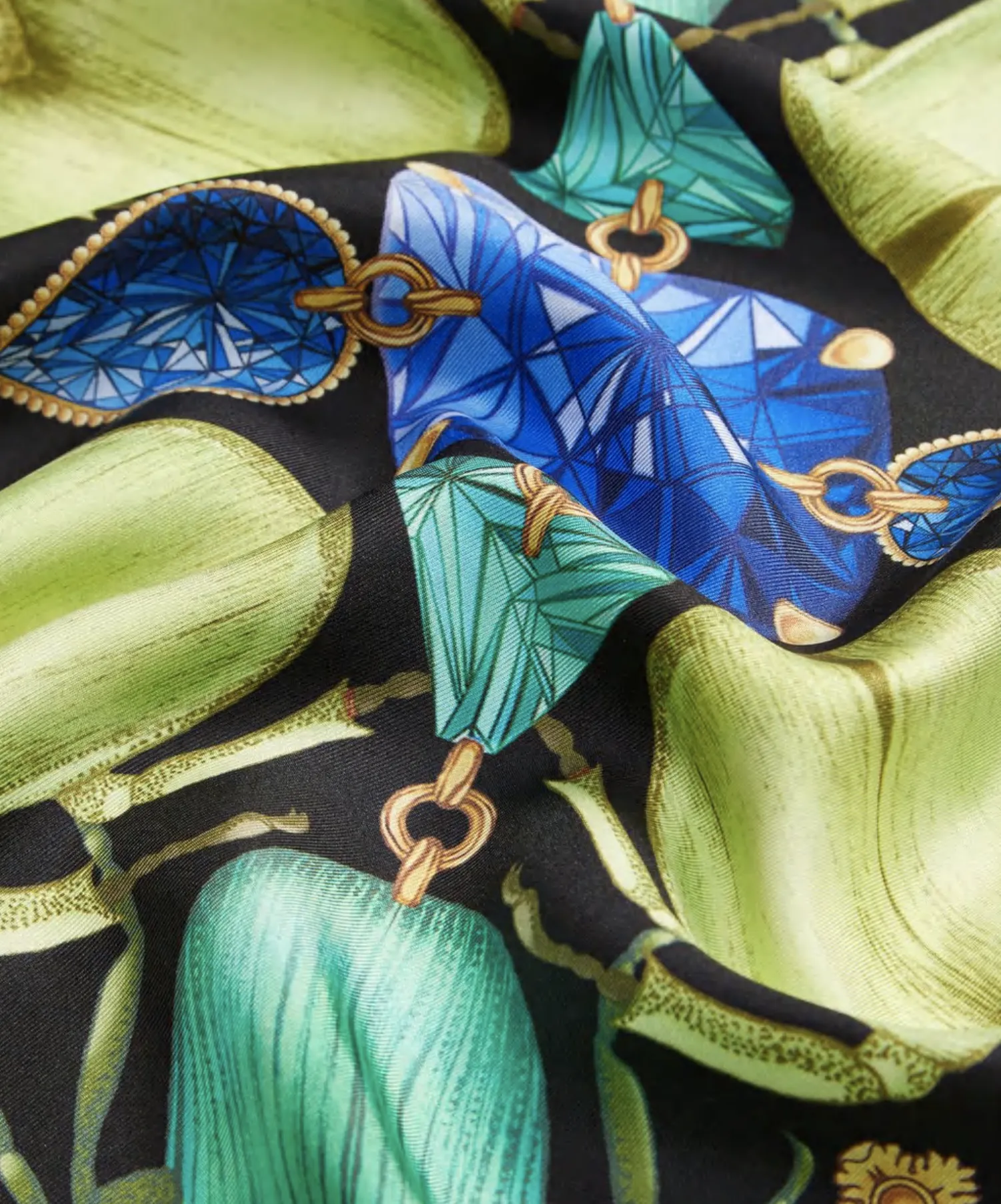 The Beetle & Jewel Silk Scarf | 90x90cm [Preorder]