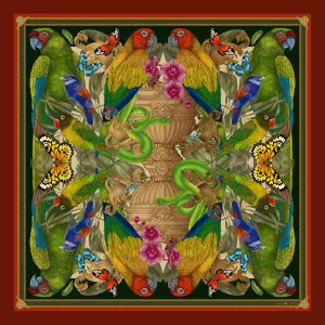 The Rainforest Silk Scarf | 90x90cm