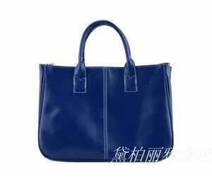 TMYOY Quality women Top-Handle Bags PU Leather Handbags Solid Tote casual Bolsas Female Ladies candy color Women hand Bags VS024