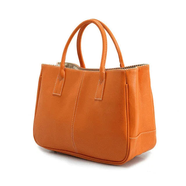 TMYOY Quality women Top-Handle Bags PU Leather Handbags Solid Tote casual Bolsas Female Ladies candy color Women hand Bags VS024