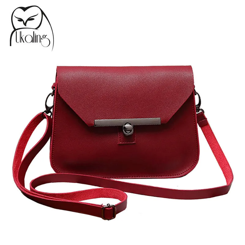 UKQLING Small Women Messenger Bags Flap Handbag Soft PU Women Bag Lady PU Leather Purse Cheap Crossbody Bags for Girls 5 Colors