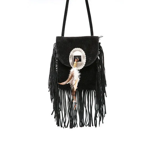 Women Pu Leather Bag Female Fashion Shoulder Bags Famous Brand Crossbody Bags Fringe Tassel Women Messenger Bags herald fashion